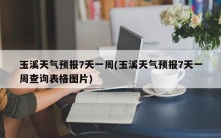 玉溪天气预报7天一周(玉溪天气预报7天一周查询表格图片)