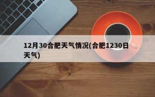 12月30合肥天气情况(合肥1230日 天气)
