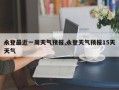 永登最近一周天气预报,永登天气预报15天天气