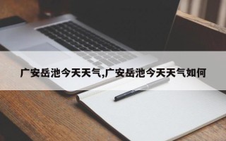广安岳池今天天气,广安岳池今天天气如何