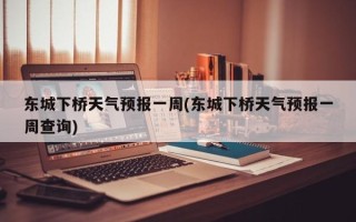 东城下桥天气预报一周(东城下桥天气预报一周查询)